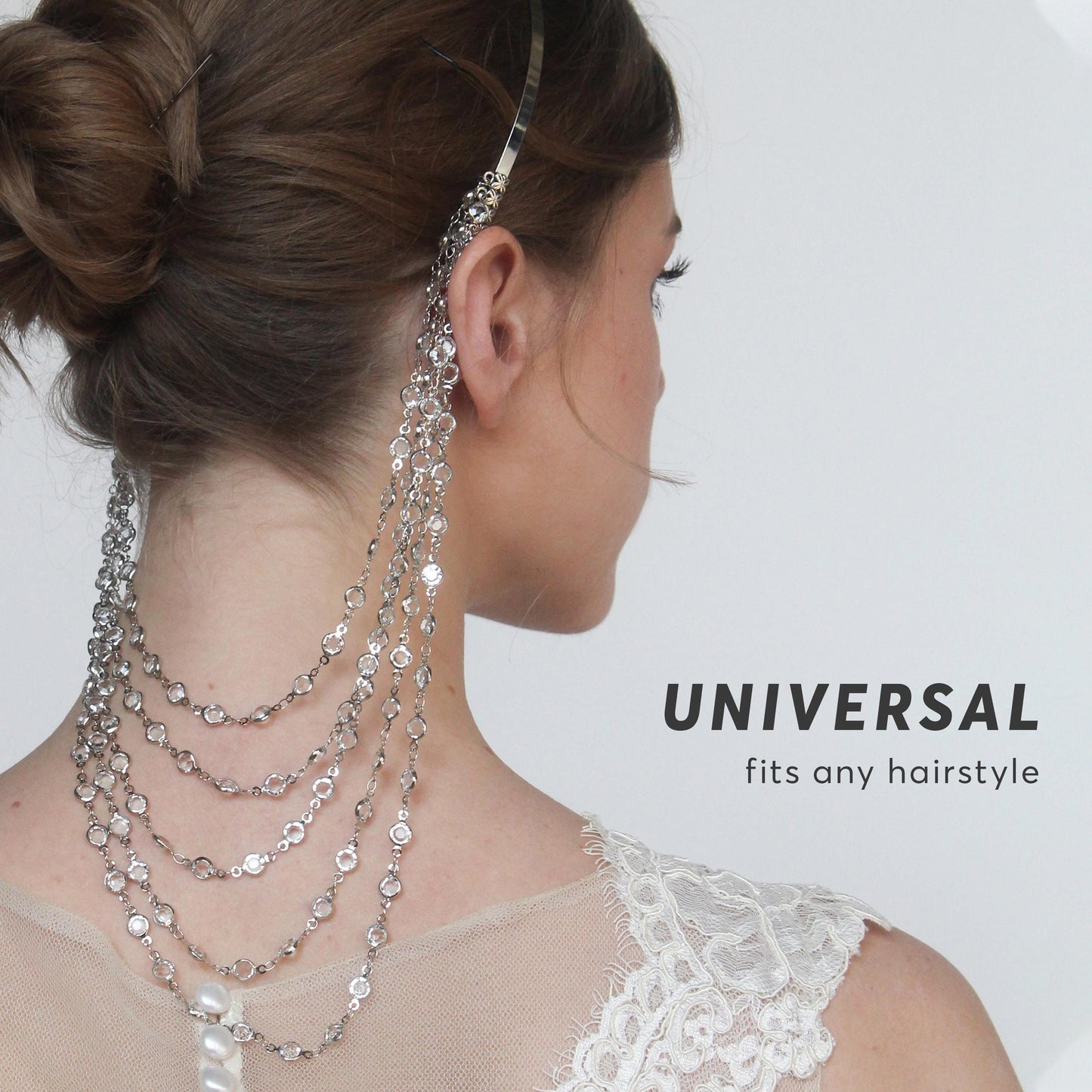 Crystal Boho Head Chain – Bridal Hair Accessory for Weddings & Festivals