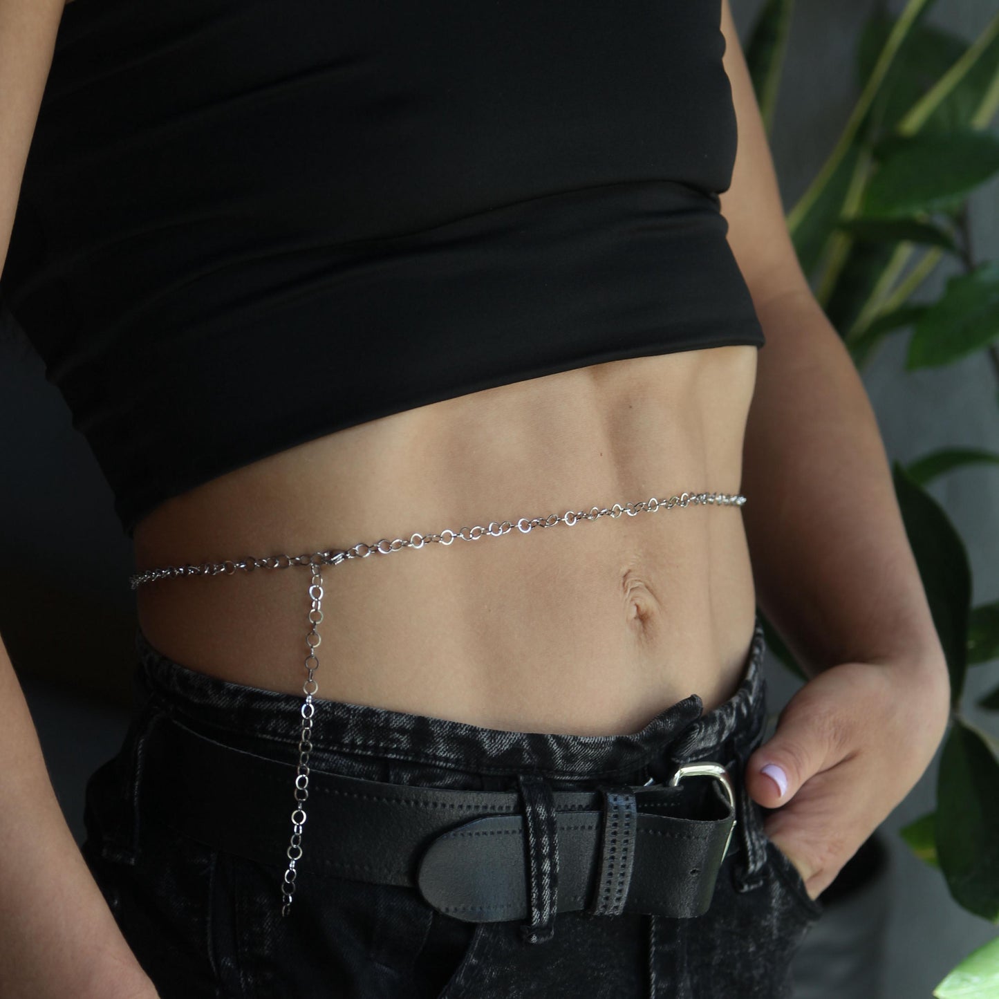 Belly Chain for Women, Dainty Round Link Waist Chain, Minimalist Body Jewelry, Beach Festival Accessory, Boho Jewelry, Gift for Her