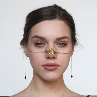 Fantasy Gothic Face Chain – Medieval Festival Jewelry