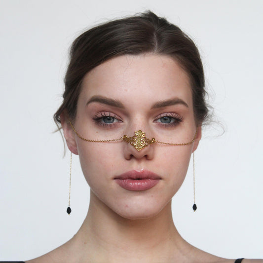 Fantasy Gothic Face Chain – Medieval Festival Jewelry