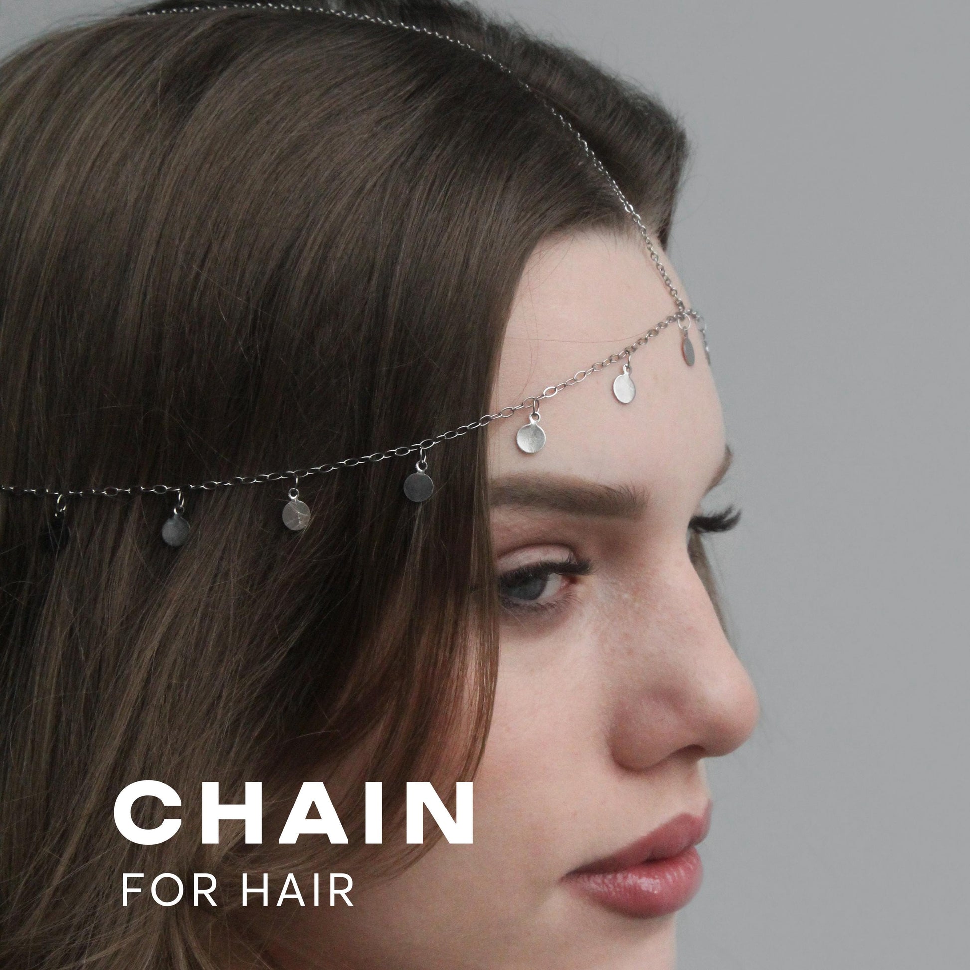 Boho Coin Dangle Headpiece, Gypsy Festival Head Chain, Belly Dance Hair Jewelry, Vintage Coin Headband, Elegant Bohemian Hair Accessory