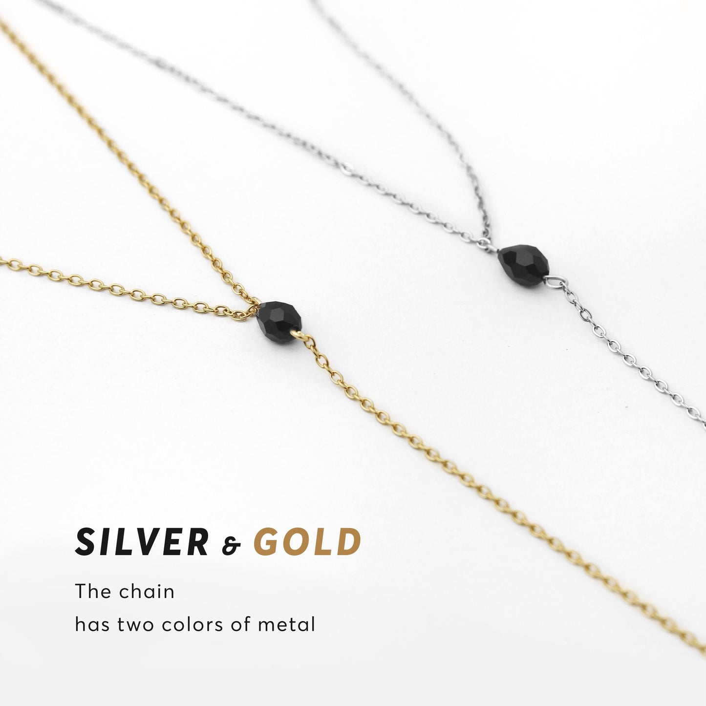 Y Necklace with Back Drop, Elegant Long Chain Necklace, Dainty Bridal Backless Necklace, Gold or Silver Wedding Necklace, Ceremony Jewelry