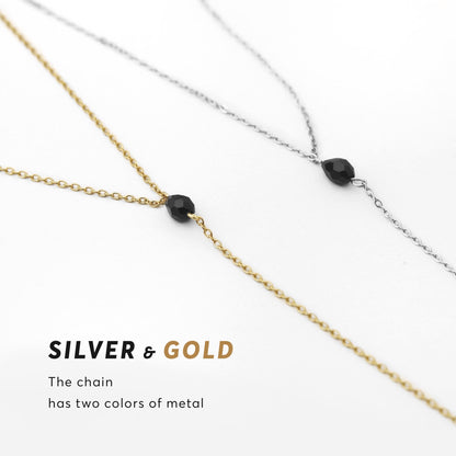 Y Necklace with Back Drop, Elegant Long Chain Necklace, Dainty Bridal Backless Necklace, Gold or Silver Wedding Necklace, Ceremony Jewelry
