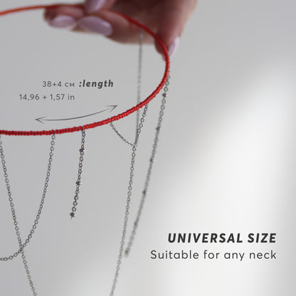 Collar Necklace With Dangling Chains, Asymmetrical Chain Choker, Statement Fringe Necklace, Y2K Jewelry, Layered Choker, Festival Jewelry