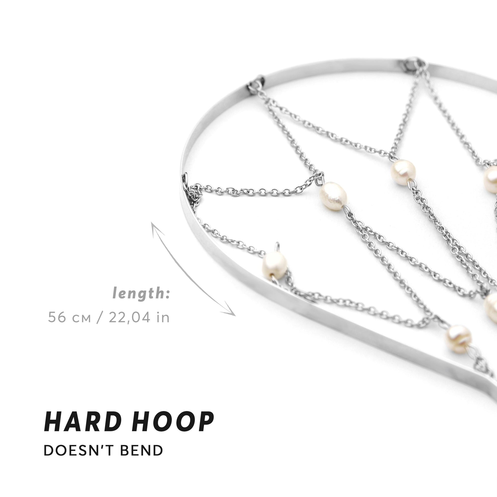 Bridal Head Chain with Freshwater Pearls or Crystals, Elegant Dangling Headpiece, Boho Wedding Hair Jewelry for Bride or Bridesmaid