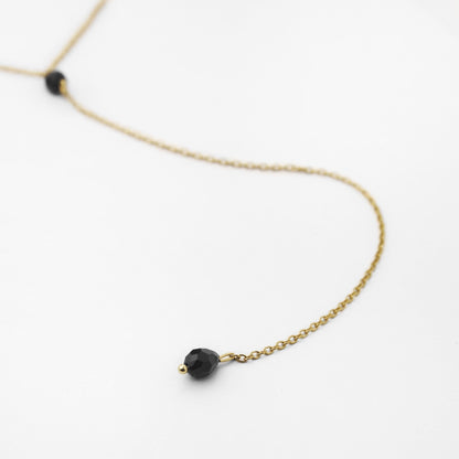 Y Necklace with Back Drop, Elegant Long Chain Necklace, Dainty Bridal Backless Necklace, Gold or Silver Wedding Necklace, Ceremony Jewelry