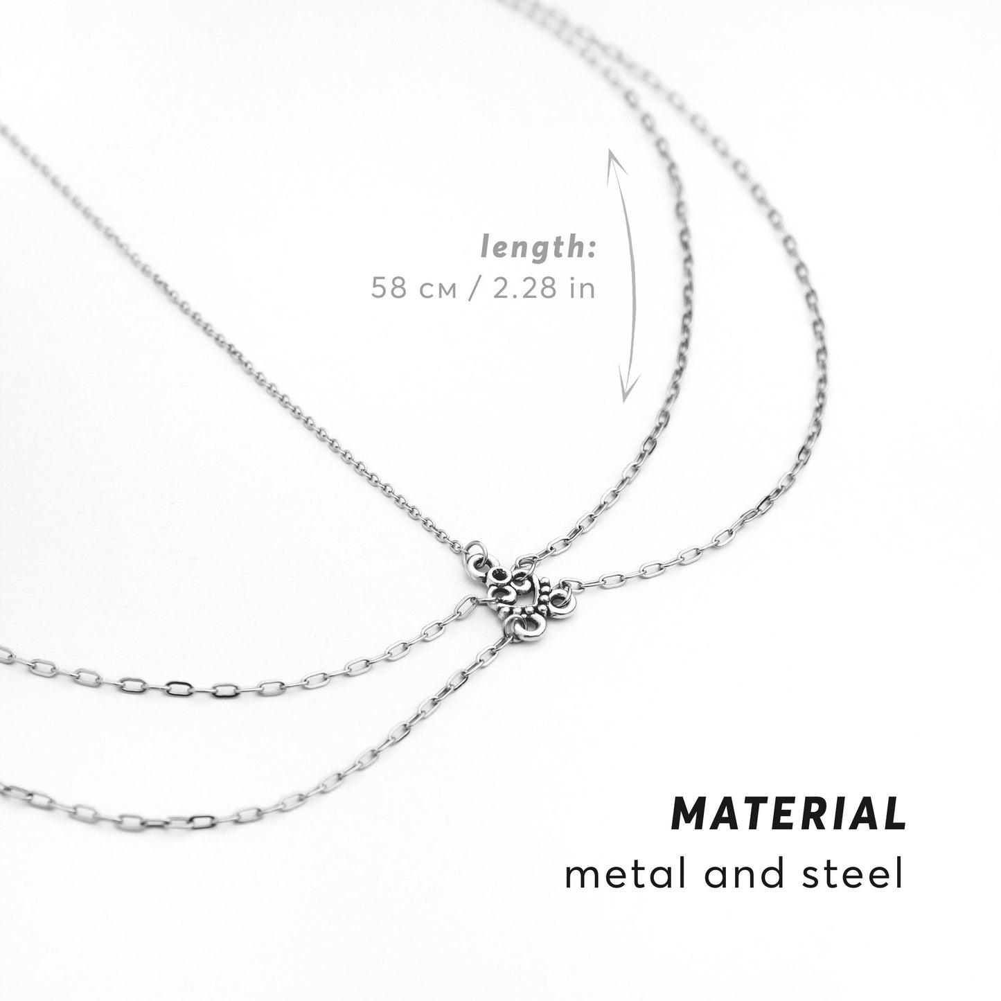 Double Chain Forehead Jewelry with Heart Charm, Dainty Head Chain for Women, Boho Bridal and Festival Hair Accessory