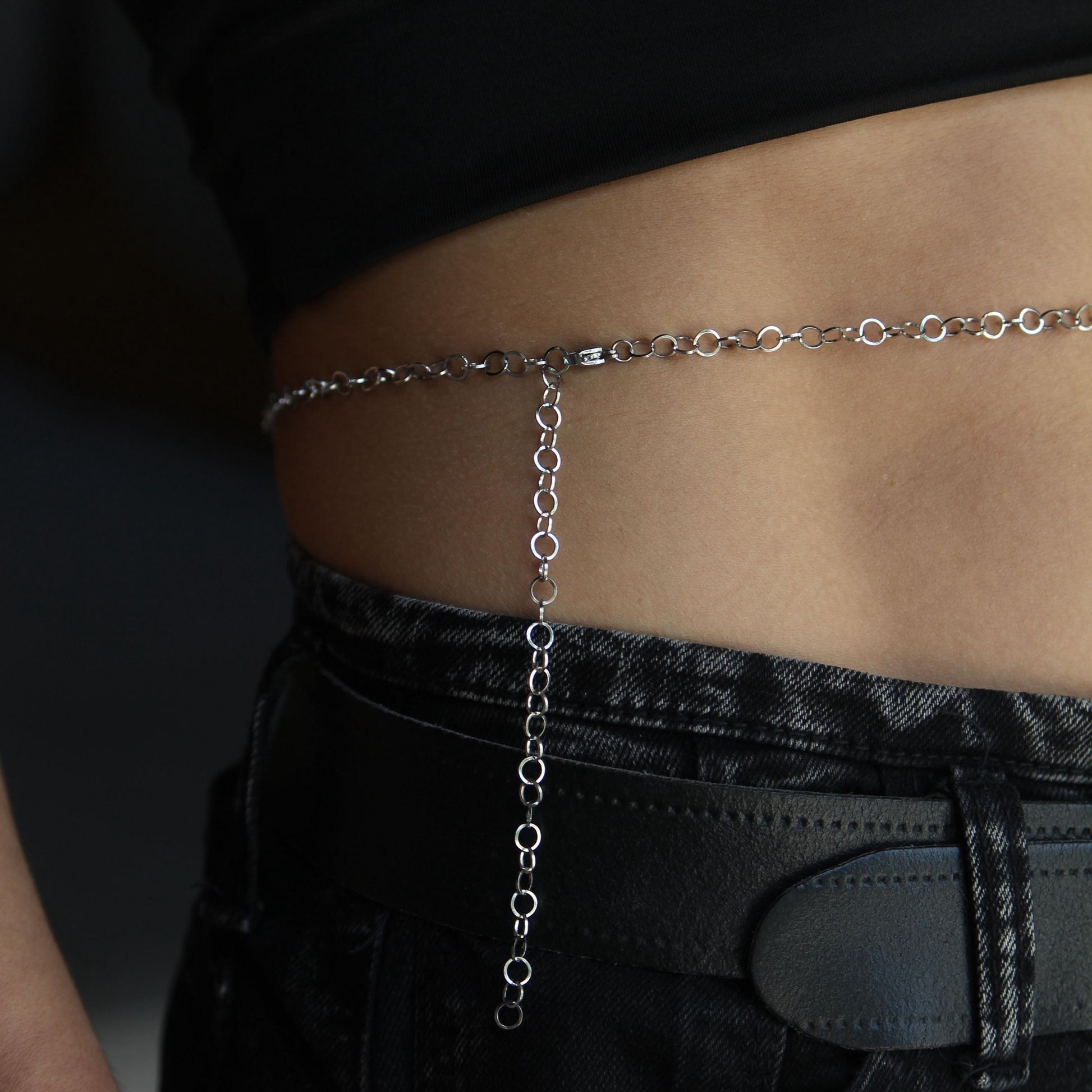 Belly Chain for Women, Dainty Round Link Waist Chain, Minimalist Body Jewelry, Beach Festival Accessory, Boho Jewelry, Gift for Her