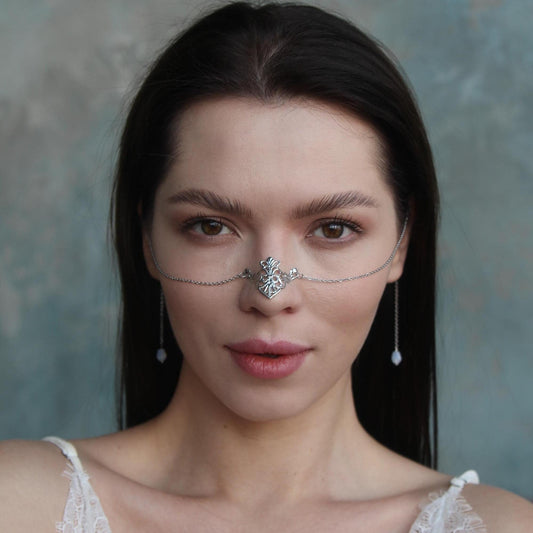 Fantasy Gothic Face Chain – Medieval Festival Jewelry