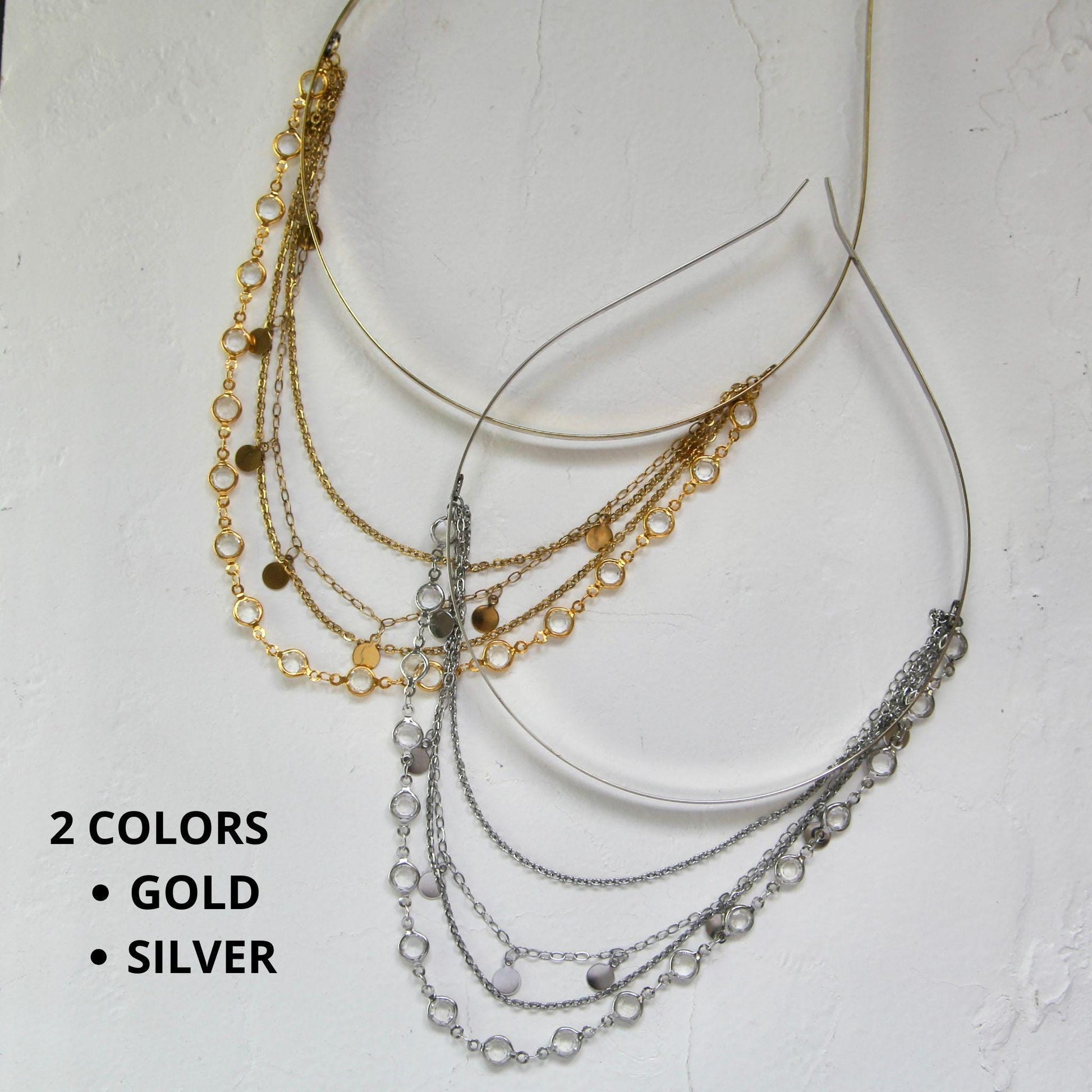 Gypsy Forehead Chain, Bohemian Headpiece, Belly Dance Head Jewelry, Festival & Tribal Hair Accessory, Layered Head Chain for Women