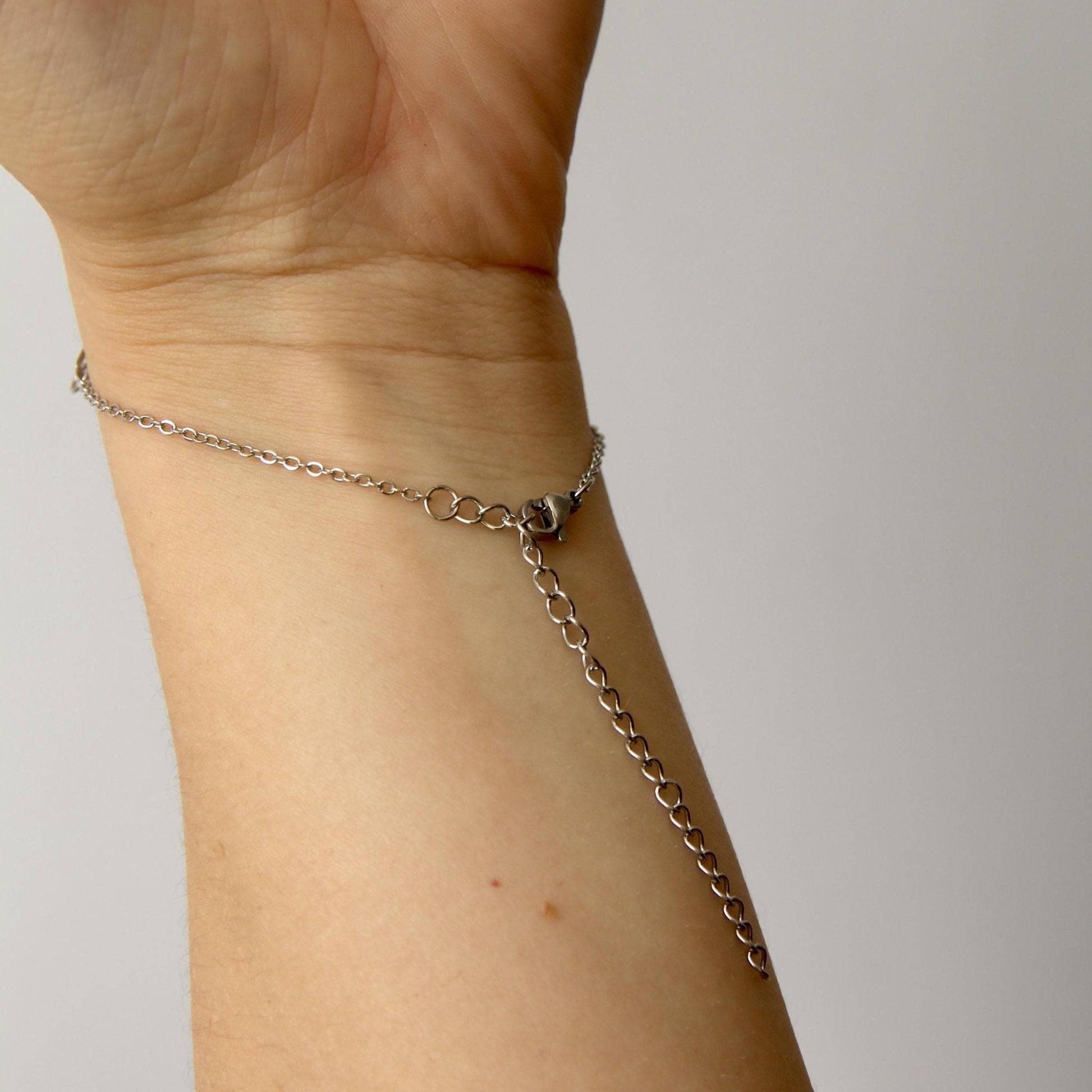 Fairy Hand Chain Bracelet Ring, Boho Festival Jewelry, Delicate Slave Bracelet With Filigree Detail, Enchanted Bohemian Accessory